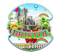 Orlaybar Bristol UK Decorative Magnet 3D Refrigerator City Travel Souvenir Tourist Gifts Handmade Craft Fridge Magnet Home Decoration -4756