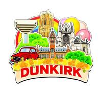 Orlaybar Dunkirk France Decorative Magnet 3D Refrigerator City Travel Souvenir Tourist Gifts Handmade Craft Fridge Magnet Home Decoration -4580