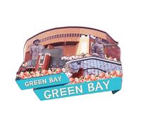 Orlaybar Green Bay USA America Decorative Magnet 3D Refrigerator City Travel Souvenir Tourist Gifts Handmade Craft Fridge Magnet Home Decoration -107