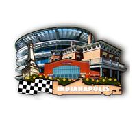 Orlaybar Indianapolis Indiana (in) America Decorative Magnet 3D Refrigerator City Travel Souvenir Tourist Gifts Handmade Craft Fridge Magnet Home Decoration -214