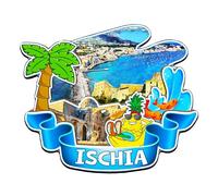 Orlaybar Naples Province Ischia Italy Decorative Magnet 3D Refrigerator City Travel Souvenir Tourist Gifts Hand Craft Fridge Magnet Home Decoration -4185