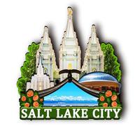 Orlaybar Salt Lake City Utah (UT) America Decorative Magnet 3D Refrigerator City Travel Souvenir Tourist Gifts Handmade Craft Fridge Magnet Home Decoration -218