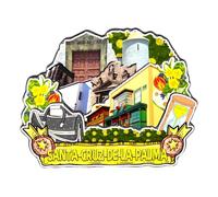 Orlaybar Santa Cruz de la Palma Canary Islands Spain Decorative Magnet 3D Refrigerator City Travel Souvenir Tourist Gifts Handmade Craft Fridge Magnet Home Decoration -3793
