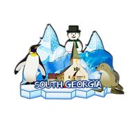 Orlaybar South Georgia Antarctica Decorative Magnet 3D Refrigerator City Travel Souvenir Tourist Gifts Handmade Craft Fridge Magnet Home Decoration -1041