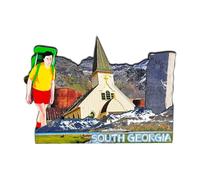 Orlaybar South Georgia Antarctica Decorative Magnet 3D Refrigerator City Travel Souvenir Tourist Gifts Handmade Craft Fridge Magnet Home Decoration -1042