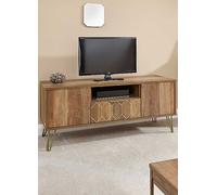 Orleans 2 Door / 1 Drawer TV Stand Mango Metallic