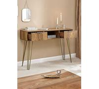 Orleans 2 Drawer Console Table Mango Metallic