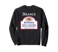 Orléans France Vintage Artisan Bread Bakery Sign Design Sweatshirt