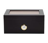 Orleans Group Bally Humidor, Black, 100 Count