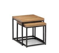 Orleans Oak Nesting Lamp Tables