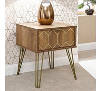 Orleans Side Table Natural 1 Drawer