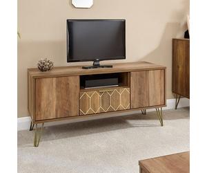 Orleans TV Unit Natural 1 Shelf 1 Drawer 2 Doors