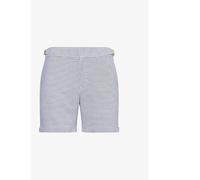 Orlebar Brown Mens Orlebar Brown Bulldog Geometric-Print Mid-Rise Swim Shorts Navy/Cloud 32