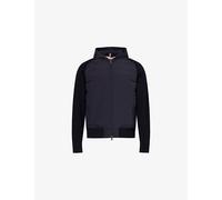 Orlebar Brown Mens Orlebar Brown Otto Regular-Fit Wool-Down Hoodie Night Iris L