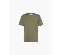 Orlebar Brown Mens Verde Turbine/arancio X Automobili Lamborghini Brand-print Relaxed-fit Cotton-blend T-shirt S