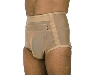 Orliman® Hernia Slip Brief for Men | 120cm | Dual Foam Cushions & Scrotal Band | Adjustable Inguinal Hernia Support