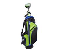 Orlimar Golf ATS Junior Boy's Golf Set with Bag, Right and Left Hand, Ages 3-5, Lime/Blue (3 Clubs)