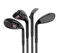 Orlimar Golf Spin Tech Full Face 4-Piece Black Wedge Set for Women, 52 56 60 64 Left Hand (Pitching/Sand/Lob/Utility Wedge)