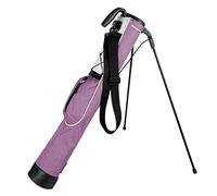 Orlimar Pitch 'n Putt Golf Lightweight Stand Carry Golf Club Bag for Women and Men, Plaid Poly Lilac Purple