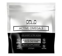 ORLO Omega 3 - Vegan Omega 3 Supplement (EPA & DHA) - Omega-3 Fish Oil & Krill Alternative - Plant-Based Omega-3s from Algae Oil - Brain & Heart Support (60 Mini Burpless Softgels)