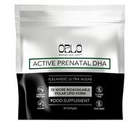 ORLO PRENATAL DHA - Prenatal DHA Omega 3 Supplement - Triple Strength Omega3s - Vegan DHA & EPA - Algae Omega-3 Oil - Supports Brain Development During Pregnancy & Lactation (60 Mini Softgels)