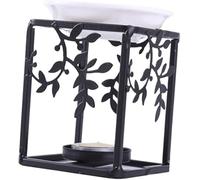 ORLOVA Ceramic Essential Oil Burner,Essential Oil Burner,Tea Light Heater Tealight Wax Warmer Tea Light Holder Candle Burner Candle Wax Warmer Candlestick Incense Burner Decorative Metal Ceramics