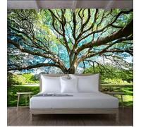 ORLUMY Custom 3D Photo Wallpaper Tree Green Landscape Living Room Sofa Bedroom Tv Background Wall Mural Wallpaper Home Decor-400X280Cm