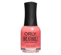 ORLY Breathable Colour Nail Superfood For Dry, Weak Nails | Bright Watermelon Creme | Prevents Chipping & Peeling | Repairs, Strengthens And Nourishes Nails | No Basecoat or Topcoat Needed (18ml)