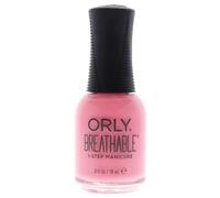 ORLY Breathable Flower Power Coral Nail Polish 18ml - Vegan | Breathable care formula with argan oil, vitamin B5 & C: nourishes the nails and comes without additional base and top coat
