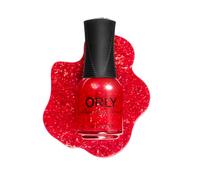 ORLY Set On Fire Nail Polish 18ml | Breathable Formula | Cherry Red Jelly with Iridescent Flakes | Smooth, Even Coverage | Precision Gripper Cap | Vegan & Cruelty-Free