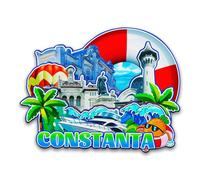 Orlybar Constanta Romania Fridge Magnet Wooden 3D Landmarks Travel Collectible Souvenirs Decoration Handmade Refrigerator Magnet -6394