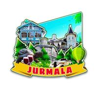 Orlybar Jurmala Latvia Fridge Magnet Wooden 3D Landmarks Travel Collectible Souvenirs Decoration Handmade Refrigerator Magnet -6512