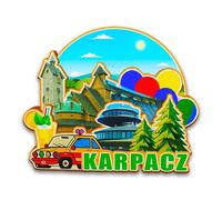 Orlybar Karpacz Poland Fridge Magnet Wooden 3D Landmarks Travel Collectible Souvenirs Decoration Handmade Refrigerator Magnet -6264