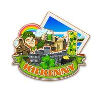 Orlybar Kilkenny Ireland Fridge Magnet Wooden 3D Landmarks Travel Collectible Souvenirs Decoration Handmade Refrigerator Magnet -6304