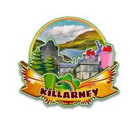 Orlybar Killarney Ireland Fridge Magnet Wooden 3D Landmarks Travel Collectible Souvenirs Decoration Handmade Refrigerator Magnet -6306