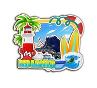 Orlybar Ko Lanta Thailand Magnet Fridge Magnet Wooden 3D Landmarks Travel Collectible Souvenirs Decoration Handmade -4571