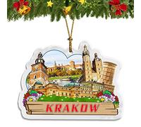 Orlybar Krakow Poland Christmas Ornament Acrylic Christmas Tree Pendant Decorations Classic Travel Souvenir Gift Collection -938