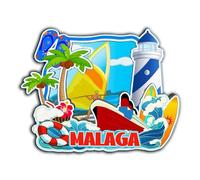 Orlybar Malaga Andalucia Spain Magnet Fridge Magnet Wooden 3D Landmarks Travel Collectible Souvenirs Decoration Handmade -3676