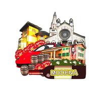 Orlybar Modena Italy Fridge Magnet 3D Classic Wooden Refrigerator Magnets Landmark Handmade Craft Travel Souvenir Gift Collection Decoration -826, GUOLL=826