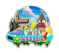 Orlybar Nitra Slovakia Fridge Magnet Wooden 3D Landmarks Travel Collectible Souvenirs Decoration Handmade Refrigerator Magnet -6437