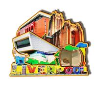 Orlybar Orlaybar Liverpool England Decorative Magnet 3D Refrigerator City Travel Souvenir Tourist Gifts Handmade Craft Fridge Magnet Home Decoration -753