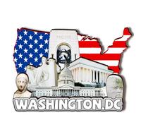 Orlybar Orlaybar Washington.DC America Decorative Magnet 3D Refrigerator City Travel Souvenir Tourist Gifts Handmade Craft Fridge Magnet Home Decoration -473