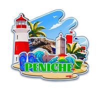 Orlybar Peniche Portugal Fridge Magnet Wooden 3D Landmarks Travel Collectible Souvenirs Decoration Handmade Refrigerator Magnet -6129