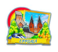 Orlybar Uppsala Sweden Fridge Magnet Wooden 3D Landmarks Travel Collectible Souvenirs Decoration Handmade Refrigerator Magnet -6290