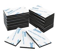 Ormith Double Sided Tape Heavy Duty 48 Pcs | Strong Double Sided Sticky Pads for Outdoor Indoor Wall Mounting | Water Proof Adhesive Strips for Quick Damage-Free Hanging (50 x 30mm)