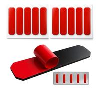Ormith Number Plate Sticky Pads 10 Pack, Heavy Duty Double Sided Number Plate Adhesive Pads, Registration Plate Mounting Strips, Drill Free Foam Tape, Weather Resistant, (2mm Thick)