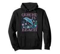 ORMOND BEACH FL DOLPHIN LOVER COLORFUL BEACH SOUVENIR Pullover Hoodie