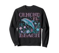 ORMOND BEACH FL DOLPHIN LOVER COLORFUL BEACH SOUVENIR Sweatshirt