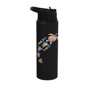 Ormond Beach Florida Sea Turtle Lover Beach Vacation Stainless Steel Insulated Water Bottle