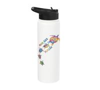 Ormond Beach Florida Sea Turtle Lover Beach Vacation Stainless Steel Insulated Water Bottle
